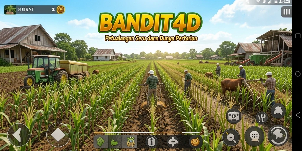 Tampilan gameplay menarik dengan aktivitas pertanian yang seru.