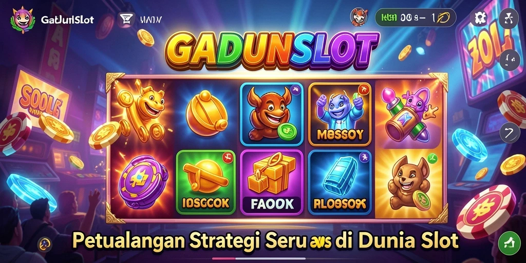 Tampilan gameplay menarik GADUNSLOT dengan berbagai slot seru.