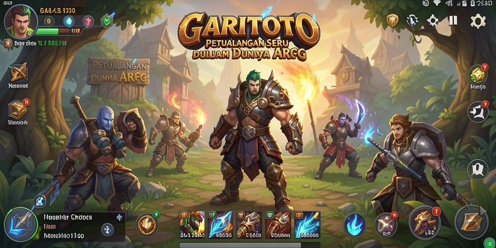 Tampilan gameplay seru dalam petualangan RPG di GARITOTO.