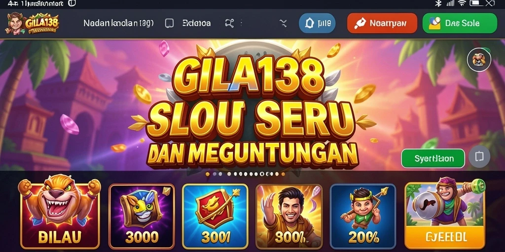 Tampilan menarik dari gameplay GILA138 dengan efek visual memukau.