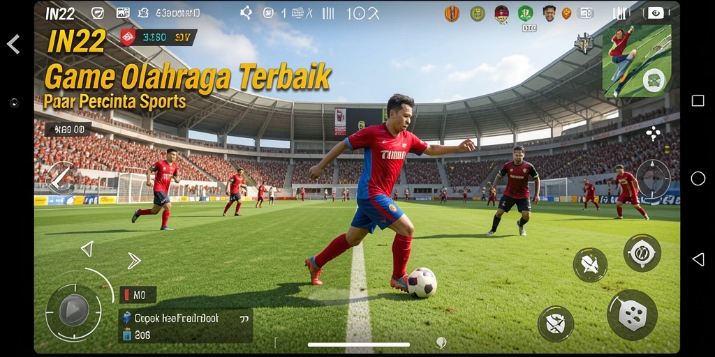 Tampilan seru dari pertandingan olahraga dalam IN22.