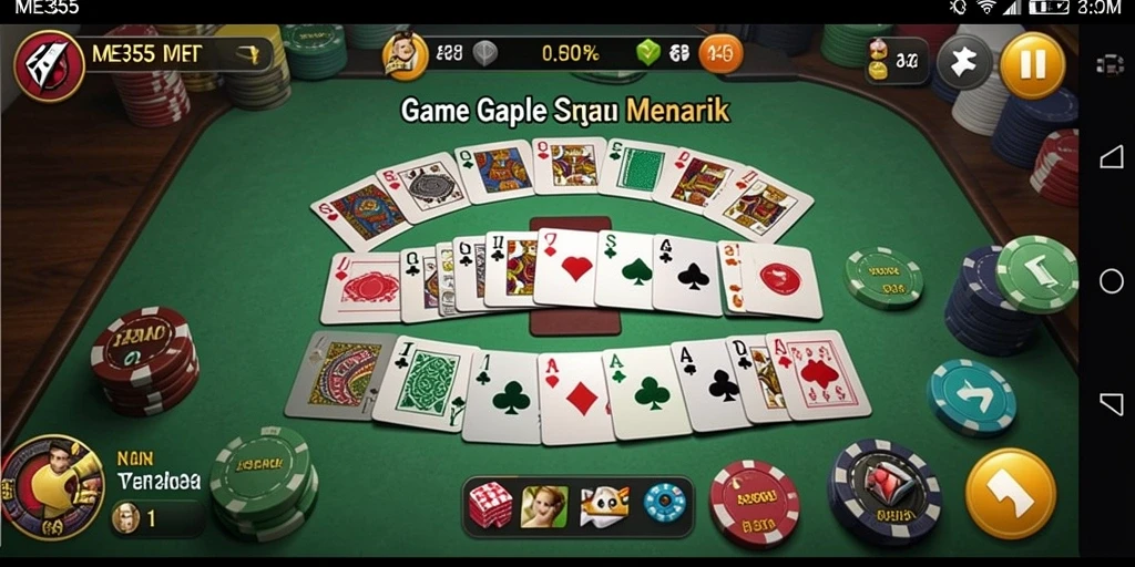 Tangkapan layar gameplay Gaple di ME355 yang menarik.