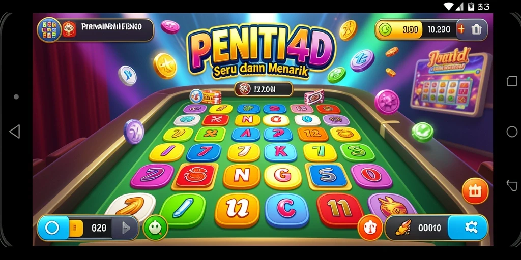Screenshot dari gameplay seru dalam permainan Bingo PENITI4D.
