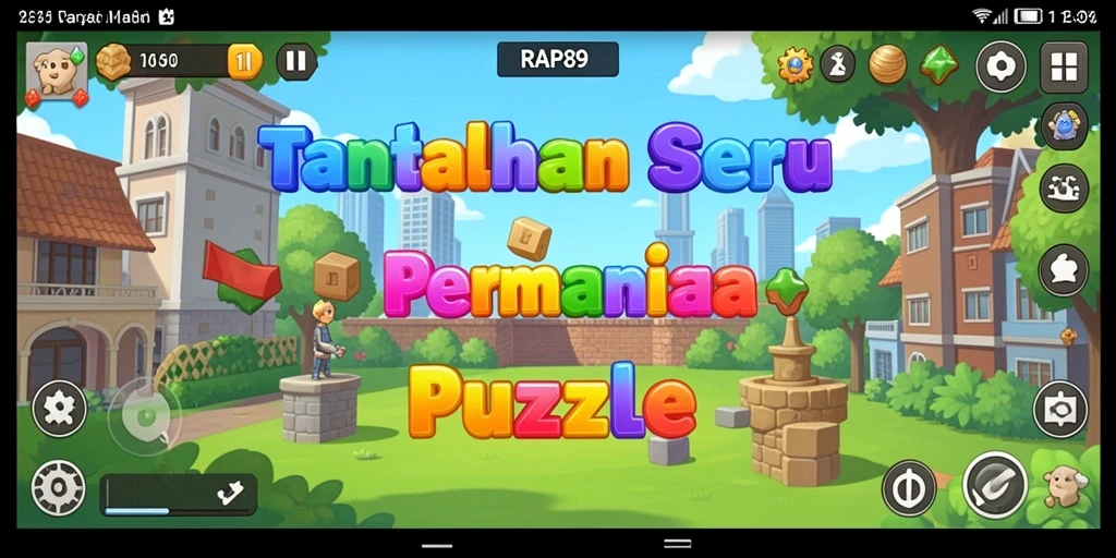 Screenshot gameplay RAP89 menampilkan berbagai tantangan Puzzle yang menarik.