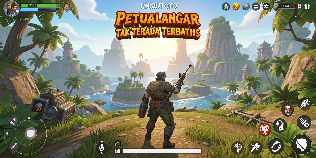 Tampilan gameplay UNGUTOTO yang memukau dengan petualangan Open World.