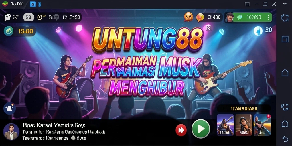 Gameplay UNTUNG88 menampilkan aksi seru dalam permainan musik.