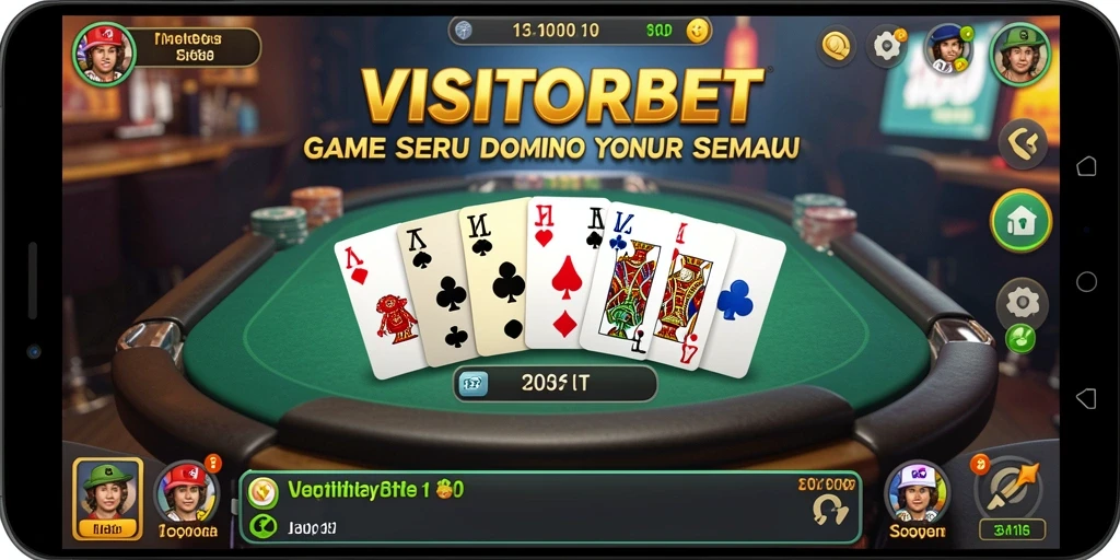 Tampilan menarik gameplay Domino dengan pemain aktif.